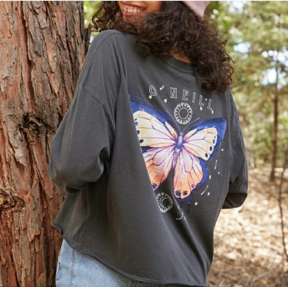 O’NEILL Magic Crop Long Sleeve Shirt NWT!